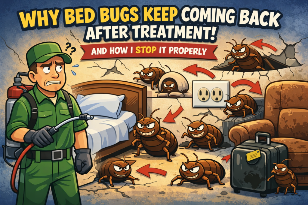 Why Bed Bugs Keep Coming Back After Treatment (And How I Stop It Properly)
